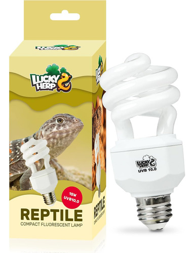 Lámpara Lucky Herp Uva Uvb Para Reptiles 10.0, Lámpara Fluo