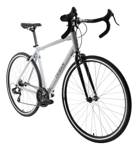 Bicicleta De Estrada Rc100 Triban Cor Prata L