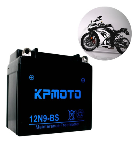 Batería De Gel Motocicleta 12n9-bs Pila Para Moto 