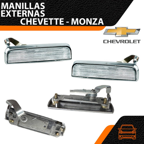 Manilla Externa Chevette Cromada Derecha - Etr Colombiana