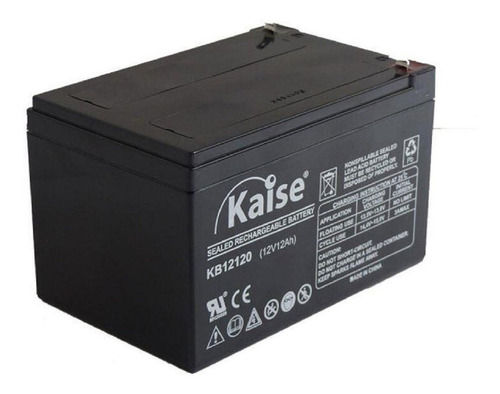Bateria recarregável selada 12v 12ah Kaise Kb12120 Ups Alarm