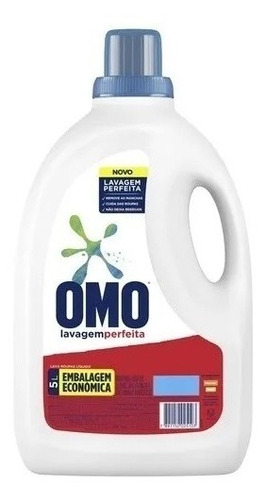 Sabão Liquido Omo Lavagem Perfeita 5 Litros Roupa S/ Manchas
