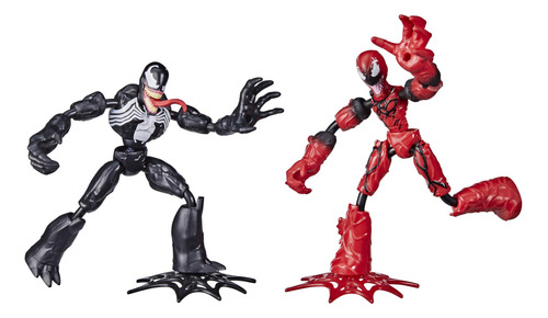 Spider-man Bend And Flex Venom Vs. Carnage, Figuras Flexibl