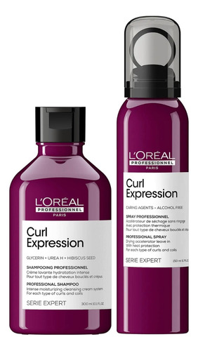 Shampoo Hidratante+ Spray Rizos Ondas Loreal Curl Expression