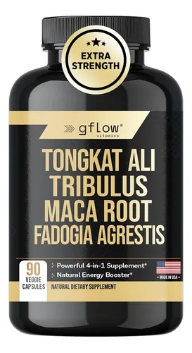 Extracto De Tongkat Ali Con Maca Y Tribulus 90cap Gflow Vita