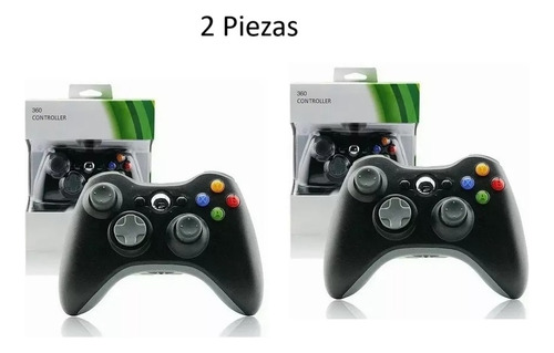 2x Control Alambrico Compatible Con Xbox 360 Y Pc Windows