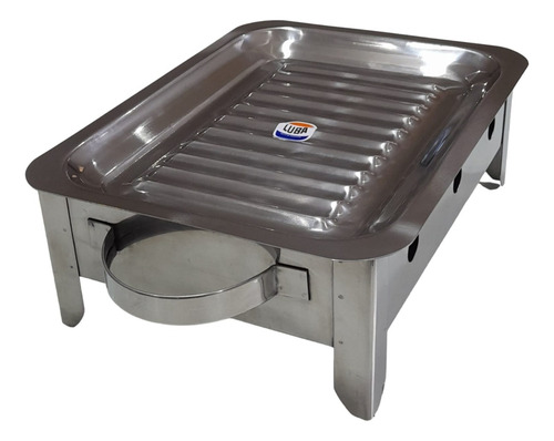 Brasero De Mesa Parrilla Luba Acero Inoxidable. Baza.ebi