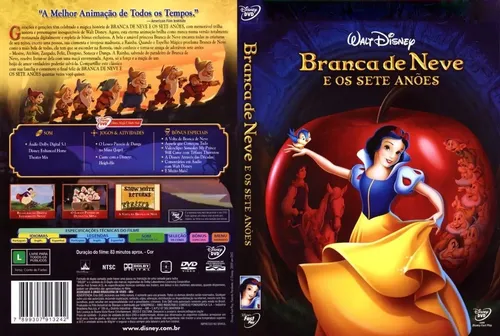 Dvd Branca De Neve E Os 7 Anoes Disney Duplo C/ Luva Lacrado