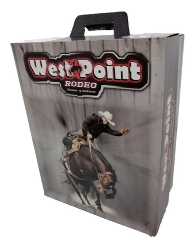 Sombrero Vaquero 300 X Marca West Point Natural Hoja Arroz
