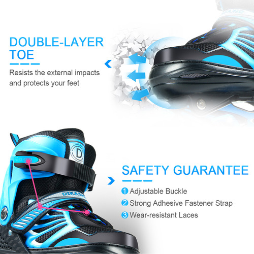 Patines En Línea Ajustables E Iluminados Para Jóvenes