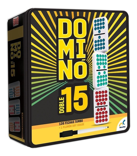 Domino Doble 15 Juego De Mesa 