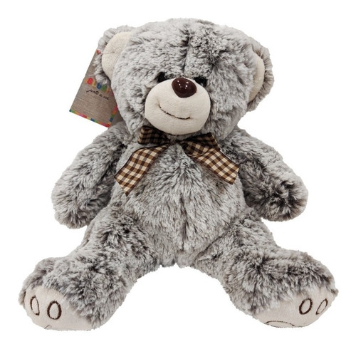 Oso De 35cm Beige / Gris Claro / Gris Oscuro  * Sheshu Toys