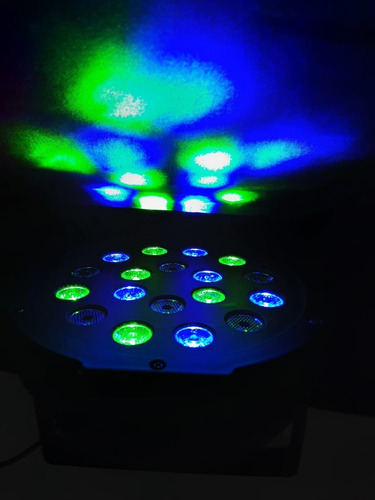 Canhão Refletor 18w Leds Rgb Dmx Digital Strobo Iluminação