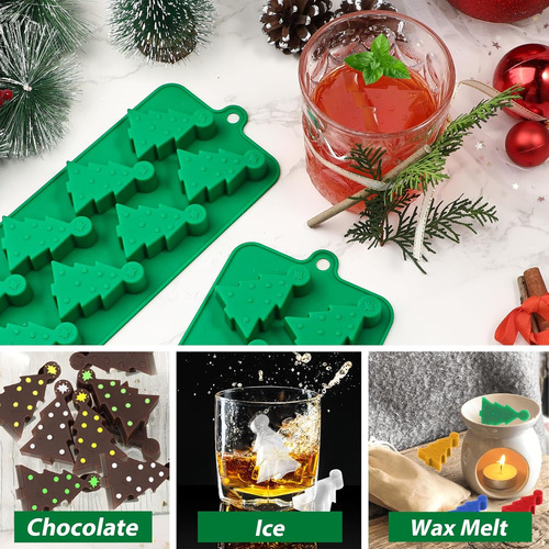 Moldes De Silicona Para Cubitos De Hielo, 8 Cavidades, Molde