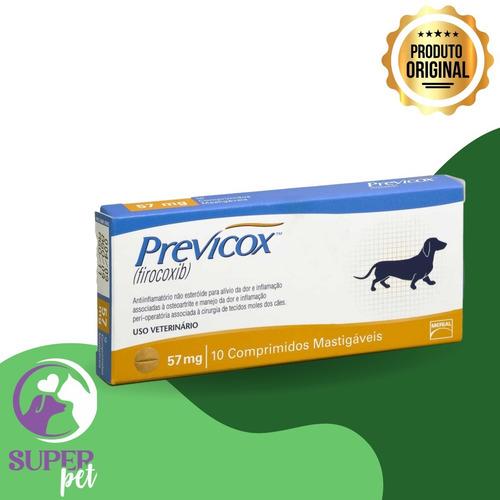 Anti-inflamatório Previcox 57mg C/ 10 Comprimidos