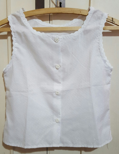 Camisa Talle 6 Nena Blanca