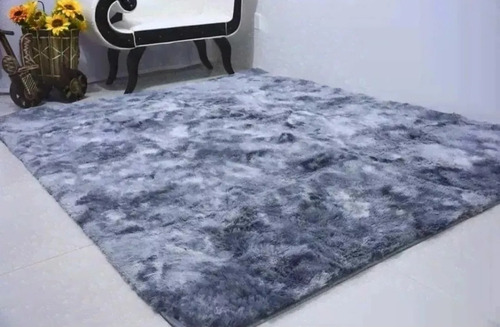 Alfombra Pelo Largo Suave Gris Matizado 2,80x1,90 Aprox.