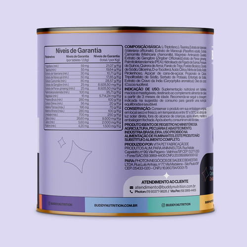 Tranquilo & Calmo - Suplemento Para Cães - Buddy Nutrition
