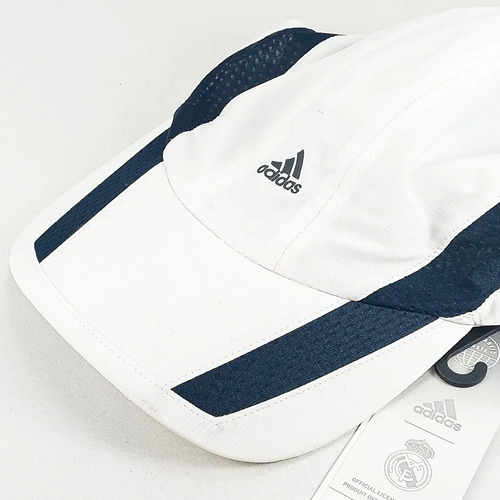 Gorra De Futbol Real Madrid Adidas Microfibra Teamgeist Blanco Universal (Usado)