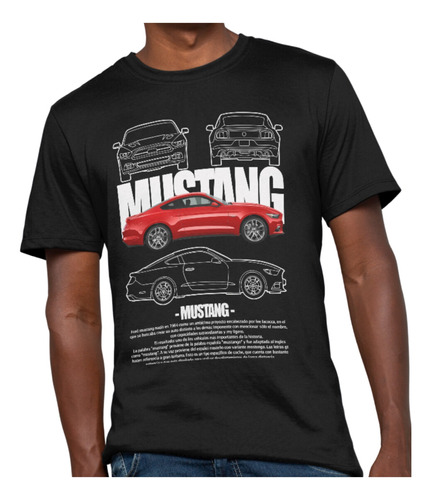 Polera Diseño Independiente Auto Modelo Mustang