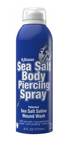 H2ocean Sal Marina Body Piercing Spray Vegano Orgánico 6oz