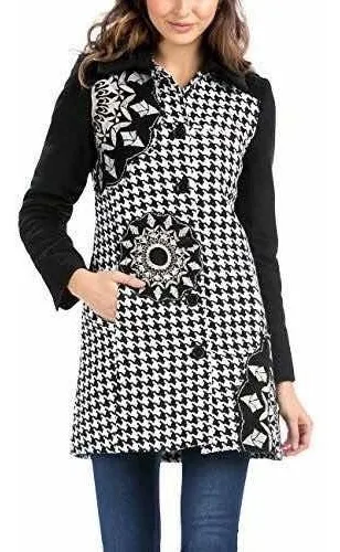 Abrigo blanco desigual new arrivals