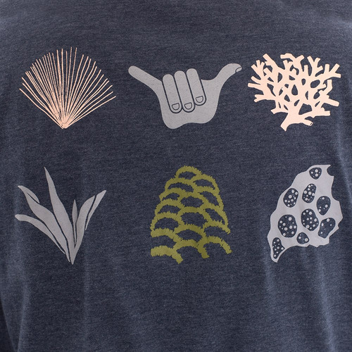 Imagen 5 de 7 de Polera Manga Larga Hombre Hang Loose Gris Melange
