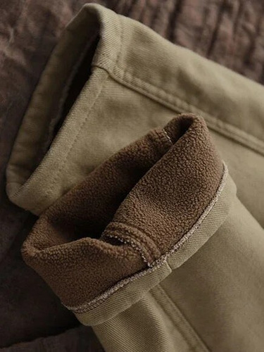 Pantalones Anchos De Invierno Para Mujer Con Forro Polar De