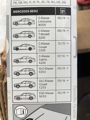 A2058204503 Par Palhetas Original C200 Glc250 Eqc Mercedes