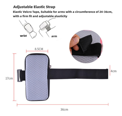 Nelbons - Bolsa Para Botella De Agua Para Correr, Gimnasio, Ejercicio, Accesorios Para Pulsera, Bolsa Deportiva Para Mujeres Y Hombres, Color Negro