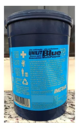 Graxa Azul para Rolamentos e Mancais Unilit Blue-1Kg Ingrax