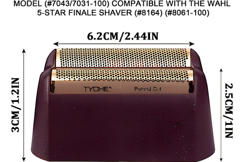 Lâmina Shaver Finale Wahl 5 Star Series Mod.7043 Cor Verme