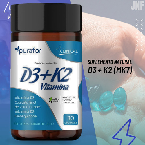 Vitamina D3+k2 30 Capsulas