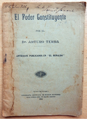 El Poder Constituyente Arturo Terra 