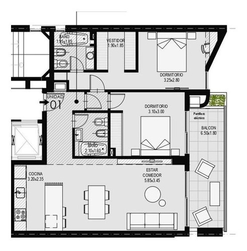 Imagen 3 de 30 de 2 Dormitorio Al Frente C/amenties - Entre Ríos 443