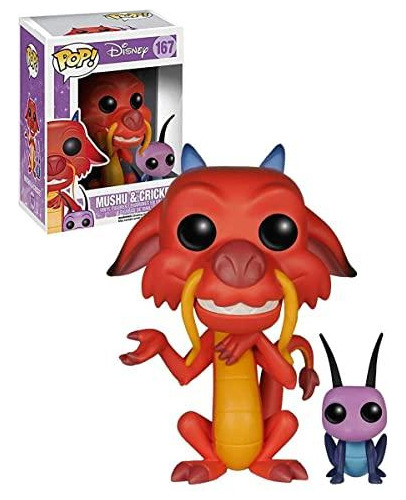 Funko Pop! Disney Mulan: Mushu & Cricket Coleccionable