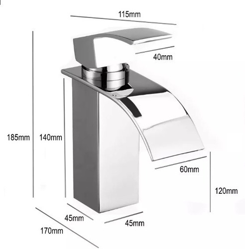 Imagem 2 de 4 de Torneira Banheiro Misturador Monocomando Metal Inox T103-04