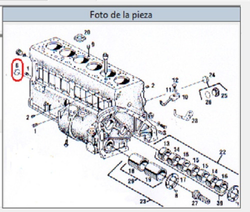 Sello Bloque Motor Mack 673 (req16670)