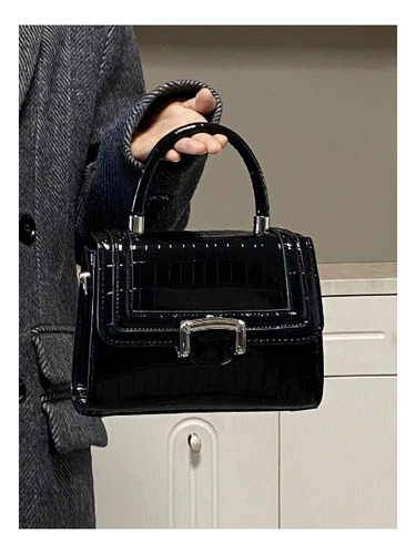 Minibolso Bandolera Elegante Con Estampado De Cocodrilo 2023