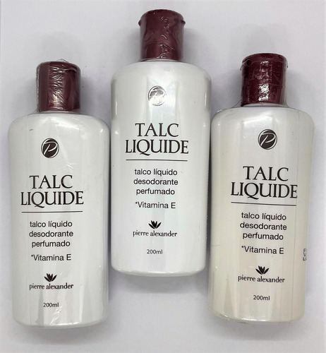 Kit 3 Talcos Líquido Perfumado Pierre Alexander