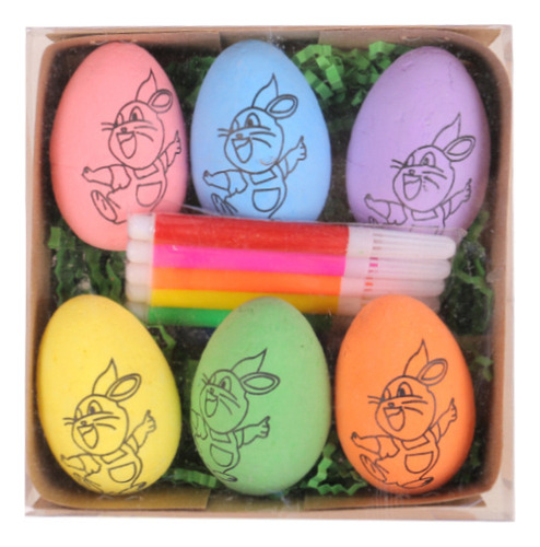 Huevos De Pascua, 6 Unidades, Huevos De Plástico De Colores