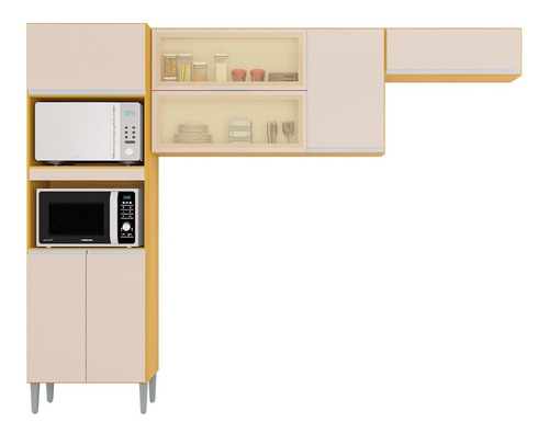 Mueble Gabinete Superior De Cocina Aline + Alacena Empotra