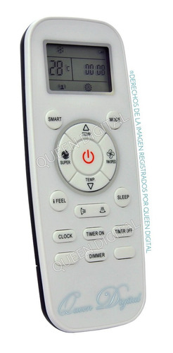 Control Remoto Aire Acondiciona. Bgh Hisense Bluestar Noblex