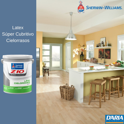 Pintura Látex Z10 Cielorraso Extra Cubritivo X 4 Lts Sherwin