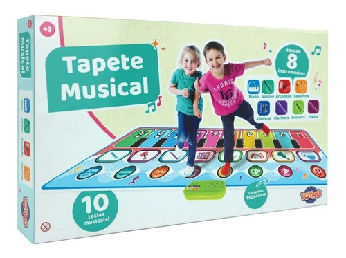Brinquedo Tapete Musical Premium 130x48cm Toyng 43713