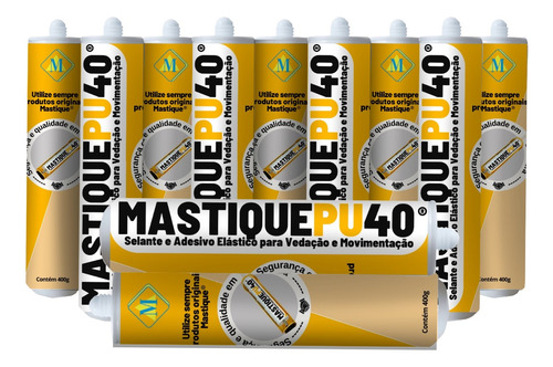 Pu 40 - Mastique (kit 12 Tubos 400g)