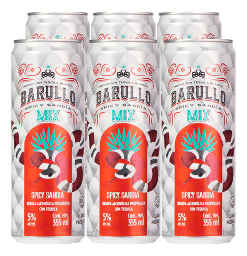 Barullo Mix Spicy Sandía (nt) 6 Pack