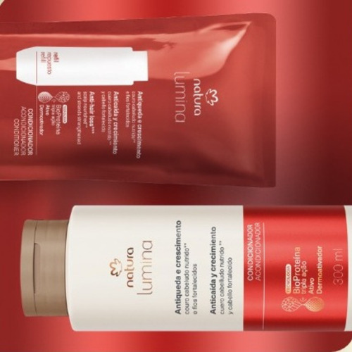 Kit Condicionador Com Refil Lumina Antiqueda E Crescimento