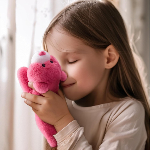 Pulsera De Abrazo Y Bofetada Con Lindo Osito De Peluche Rosa