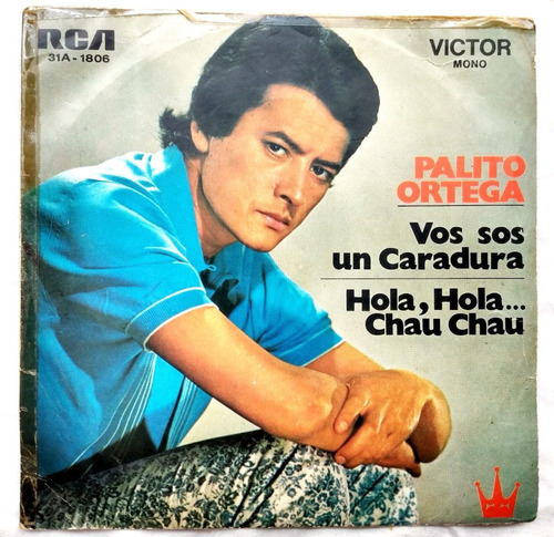 Palito Ortega - Solo Tapa De Disco Vinilo Simple - Caradura